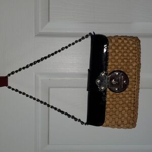 Michael Kors Straw and Leather